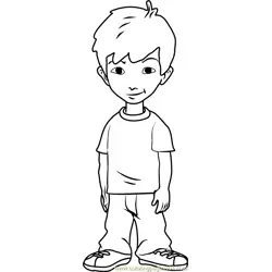 Dragon Tales Enrique Free Coloring Page for Kids