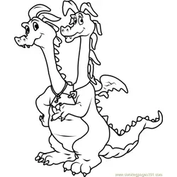 Dragon Tales Zak and Wheezie twin Dragons
