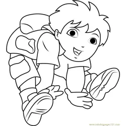Cute Diego Marquez Free Coloring Page for Kids