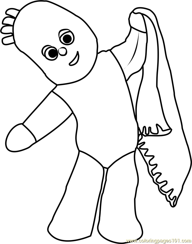 iggle piggle coloring pages - photo #1
