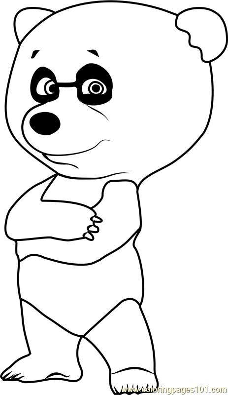 pandas coloring pages cartoon - photo #36