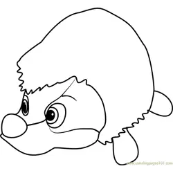 Hedgehog Free Coloring Page for Kids