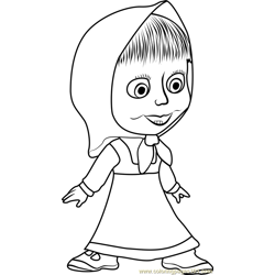The Bear Coloring Page - Free Masha and the Bear Coloring Pages