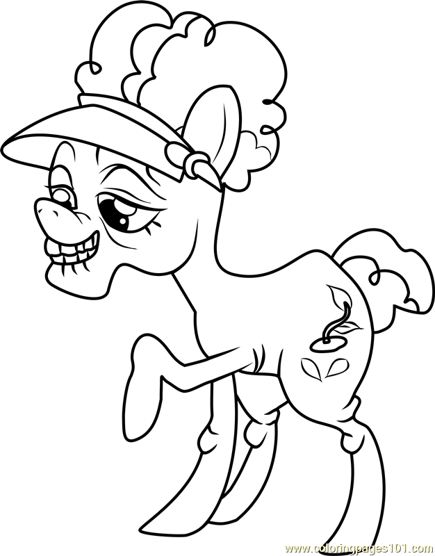Auntie Applesauce Coloring Page - Free My Little Pony - Friendship Is