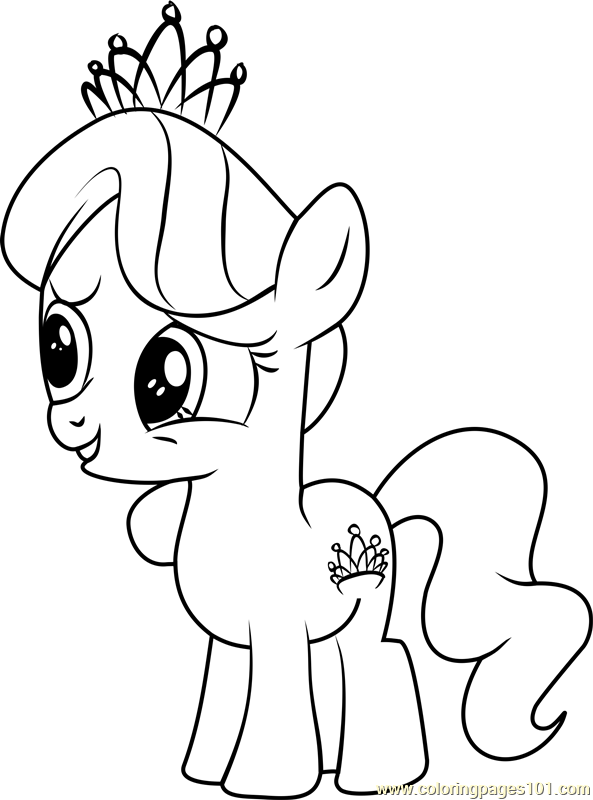 Diamond Tiara Coloring Page - Free My Little Pony - Friendship Is Magic