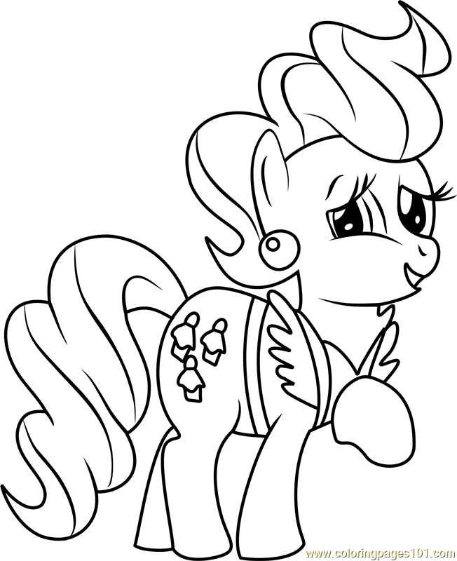 Mrs Cake Coloring Page - Free My Little Pony - Friendship Is Magic Coloring Pages ...