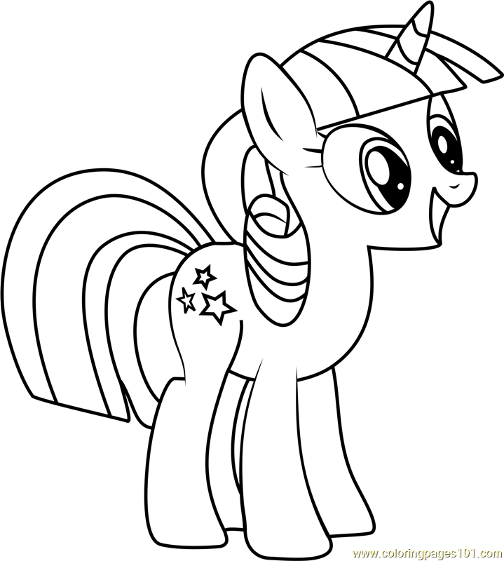 Twilight Velvet Coloring Page - Free My Little Pony - Friendship Is
