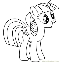 Twilight Velvet Free Coloring Page for Kids