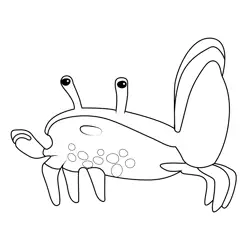 Fiddler Crab Octonauts Free Coloring Page for Kids