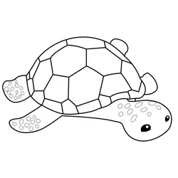 Lenny the Loggerhead Octonauts Free Coloring Page for Kids
