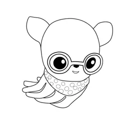Squirt Octopus Octonauts Free Coloring Page for Kids
