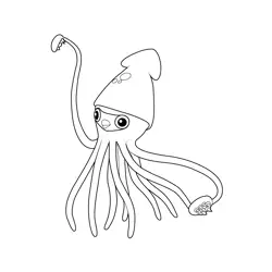 The Colossal Squid Octonauts Free Coloring Page for Kids