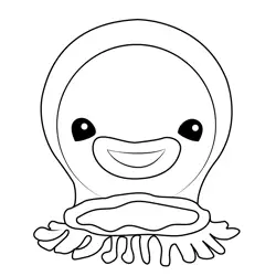 The Comb Jelly Octonauts Free Coloring Page for Kids