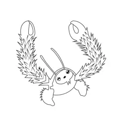 Yeti Crab Octonauts Free Coloring Page for Kids