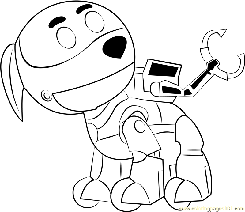 Robo Dog Coloring Page - Free PAW Patrol Coloring Pages