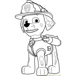 Marshall Free Coloring Page for Kids