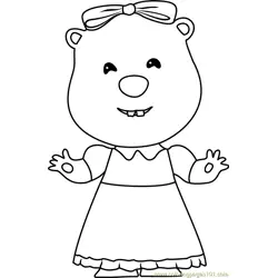 Loopy Free Coloring Page for Kids