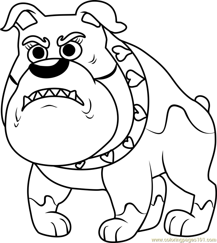 Pound Puppies Miss Stiffwhiskers Coloring Page - Free Pound Puppies