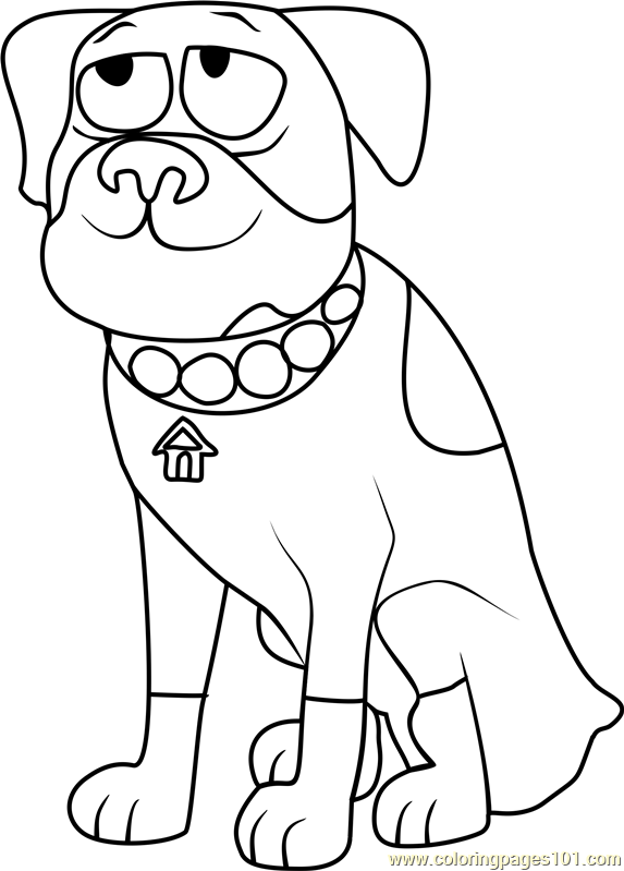 Pound Puppies Tyson Coloring Page - Free Pound Puppies Coloring Pages