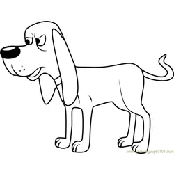 Pound Puppies Billy Ray Free Coloring Page for Kids
