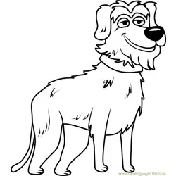Pound Puppies Bony Doggins Free Coloring Page for Kids