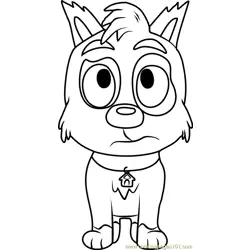 Pound Puppies Boots Free Coloring Page for Kids