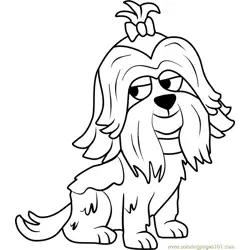 Pound Puppies Foo Foo Free Coloring Page for Kids