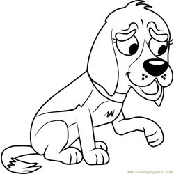 Pound Puppies Millard's mother Free Coloring Page for Kids
