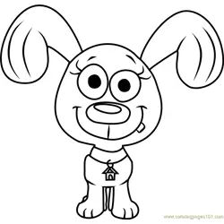 Pound Puppies Rebound Free Coloring Page for Kids