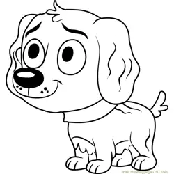 Pound Puppies Vanilli Free Coloring Page for Kids