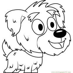 Pound Puppies Yakov Free Coloring Page for Kids