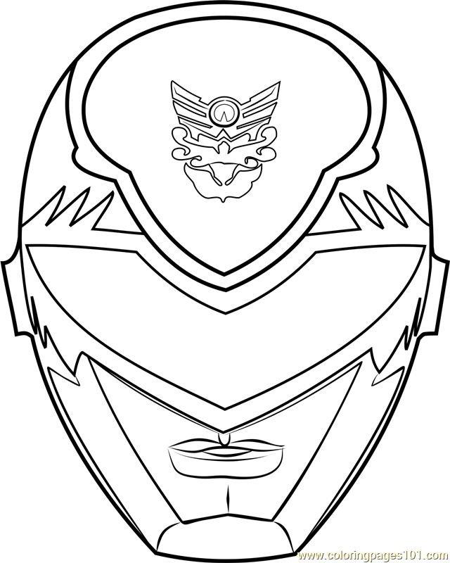 Power Ranger Mask Coloring Page Free Power Rangers Coloring Pages
