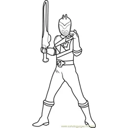 Power Ranger Free Coloring Page for Kids