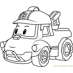 caluby robo car poli coloring pages - photo #25