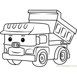 Dump Free Coloring Page for Kids