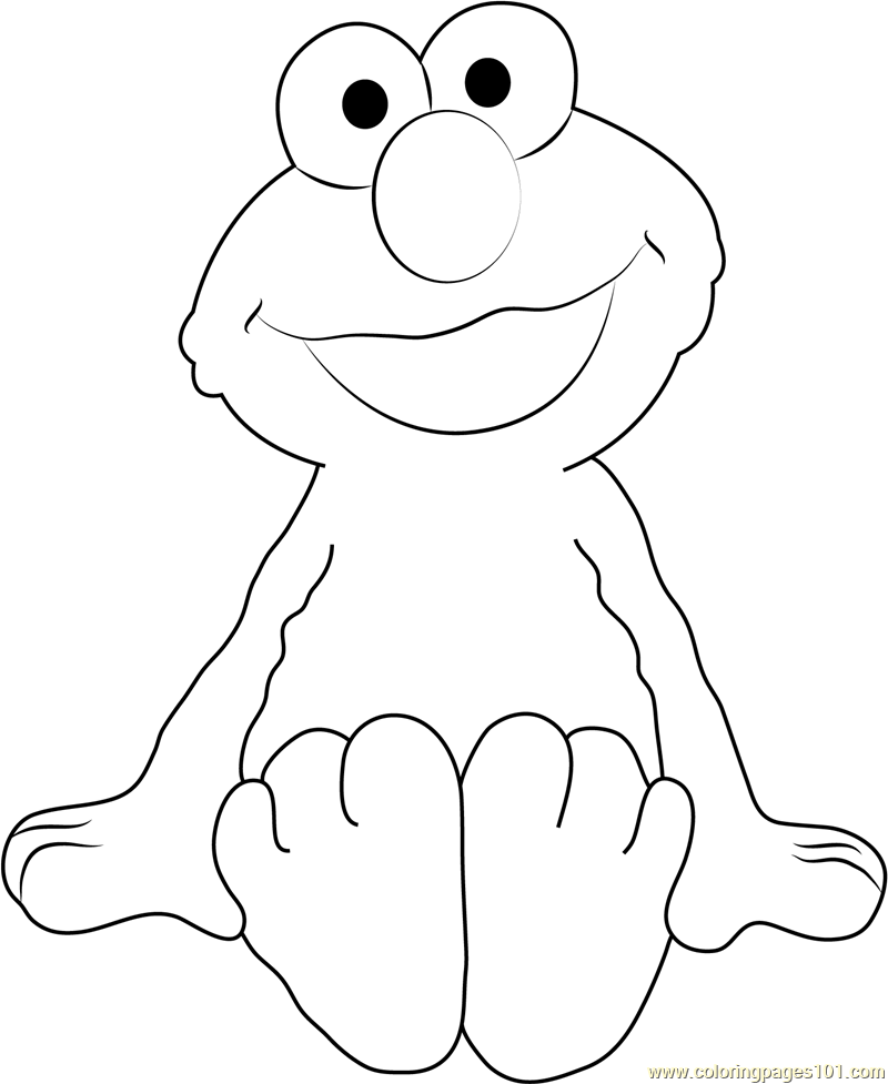 Elmo Coloring Page - Free Sesame Street Coloring Pages