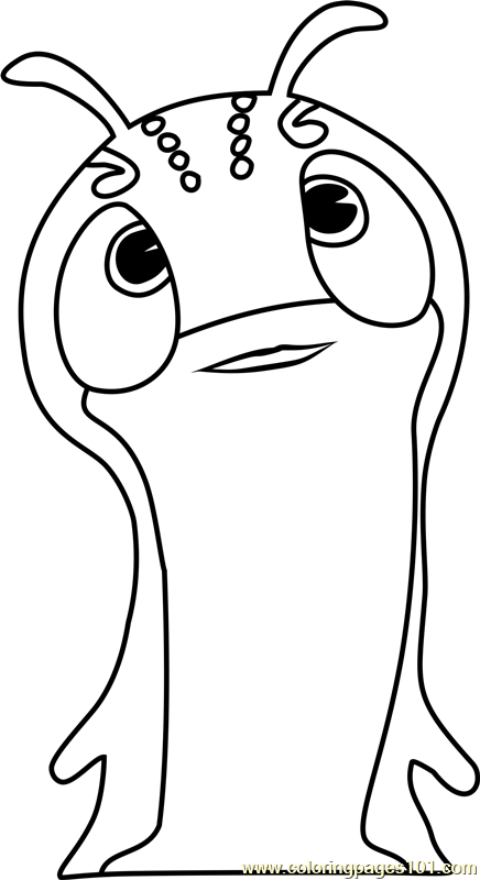 Negashade Coloring Page - Free Slugterra Coloring Pages