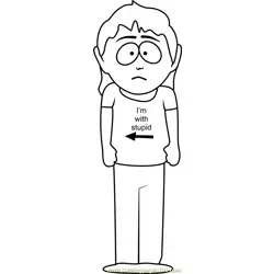 Carol McCormick from South Park Free Coloring Page for Kids