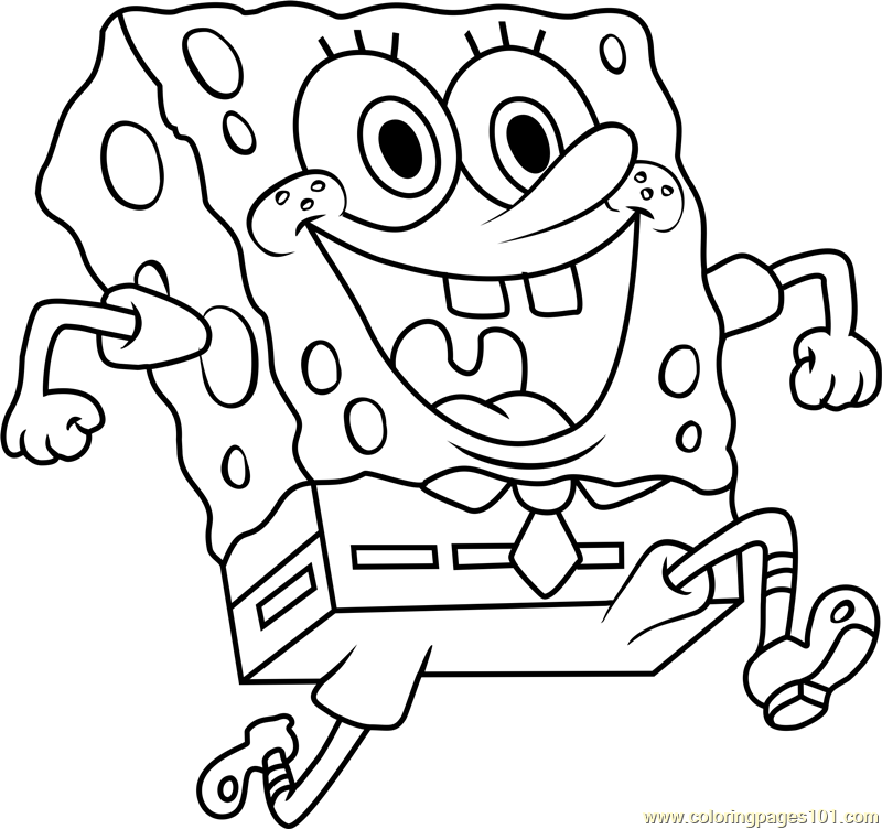 SpongeBob Coloring Page - Free SpongeBob SquarePants Coloring Pages
