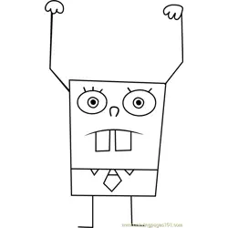 DoodleBob Free Coloring Page for Kids