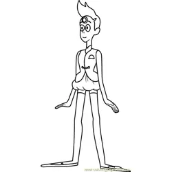 Pearl Steven Universe Free Coloring Page for Kids