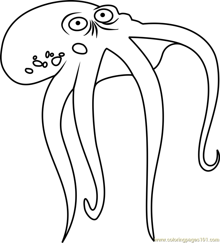 Octopus Stoked printable coloring page for kids and adults
