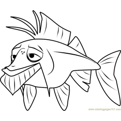 Fin McCloud Stoked Coloring Page - Free Stoked Coloring Pages