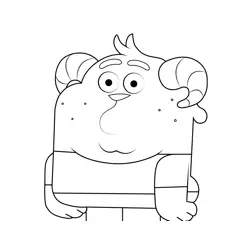 Chi Chi Parent Dad The Amazing World of Gumball Free Coloring Page for Kids