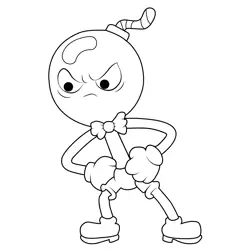 Julius Oppenheimmer Jr The Amazing World of Gumball Free Coloring Page for Kids
