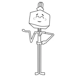 Larry Needlemeyer The Amazing World of Gumball Free Coloring Page for Kids