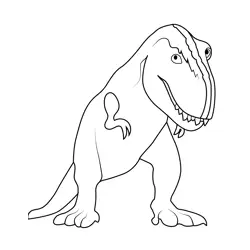 Mr. Rex The Amazing World of Gumball Free Coloring Page for Kids