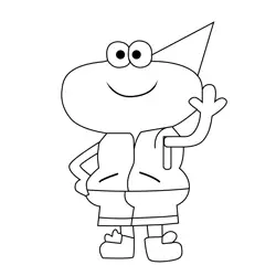 Timmy the Frog The Amazing World of Gumball Free Coloring Page for Kids