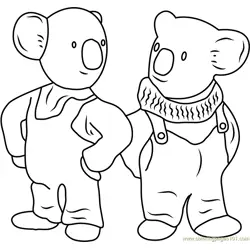 Frank and Buster Free Coloring Page for Kids