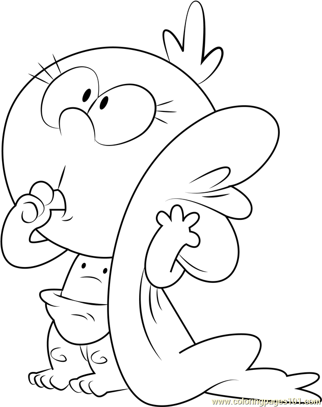 Lily Loud Coloring Page - Free The Loud House Coloring Pages